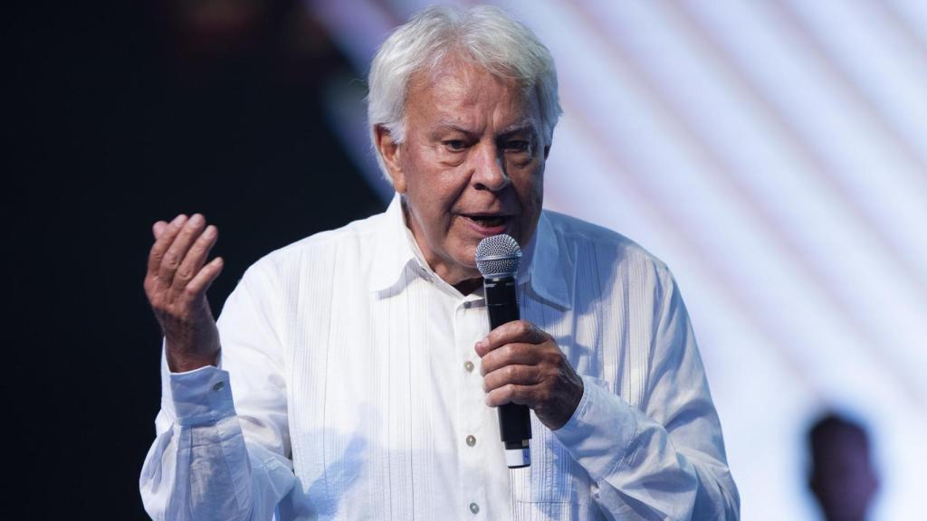 El expresidente del Gobierno Felipe González, la semana pasada en México.