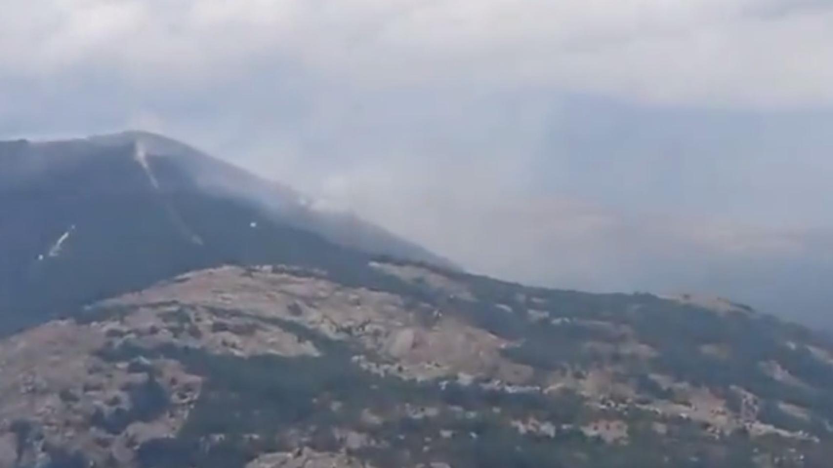 Imagen del incendio de Nava del Barco, en Ávila.