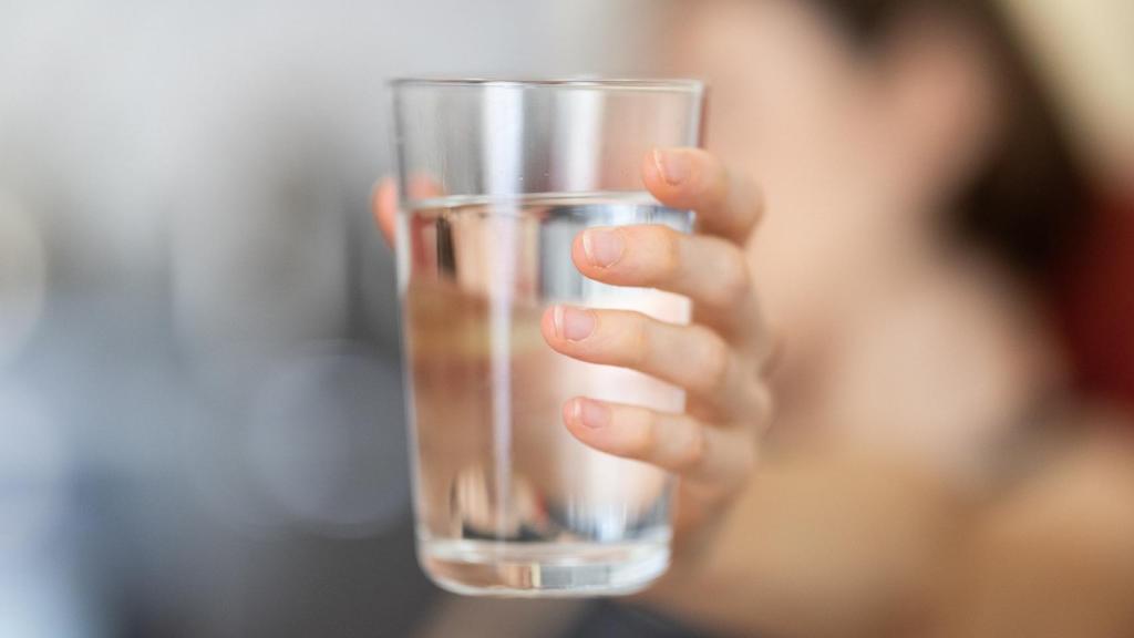 Vaso de agua.