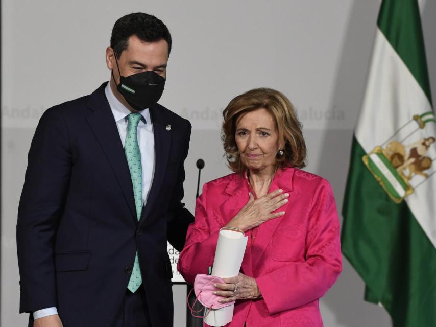 Teresa Campos recogió el premio 'Andalucía de Periodismo' por su trayectoria profesional