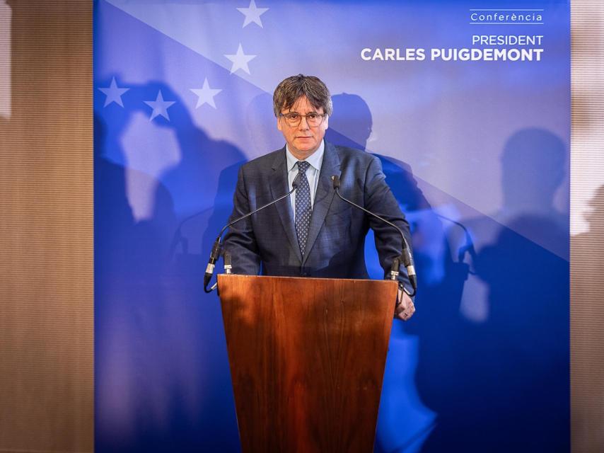 Carles Puigdemont este martes desde Bruselas.