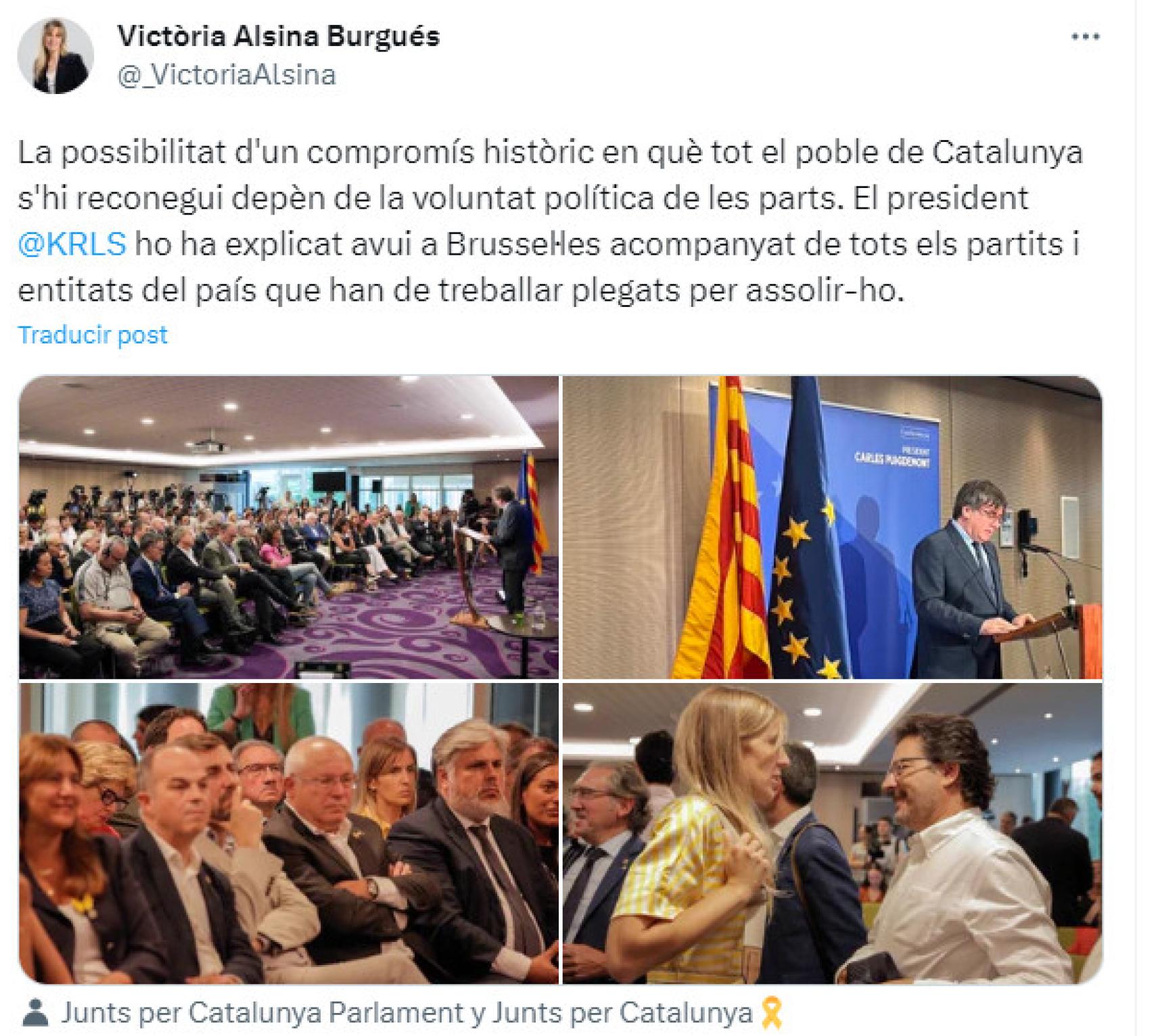 Tuit de Victoria Alsina