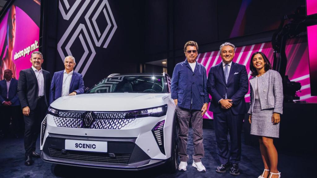Luca de Meo, CEO de Renault, en el Salón de Múnich esta semana.