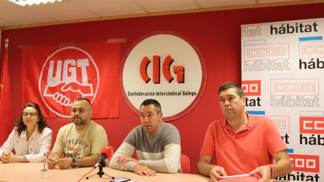 Rueda de prensa por la huelga del personal de limpieza de Correos