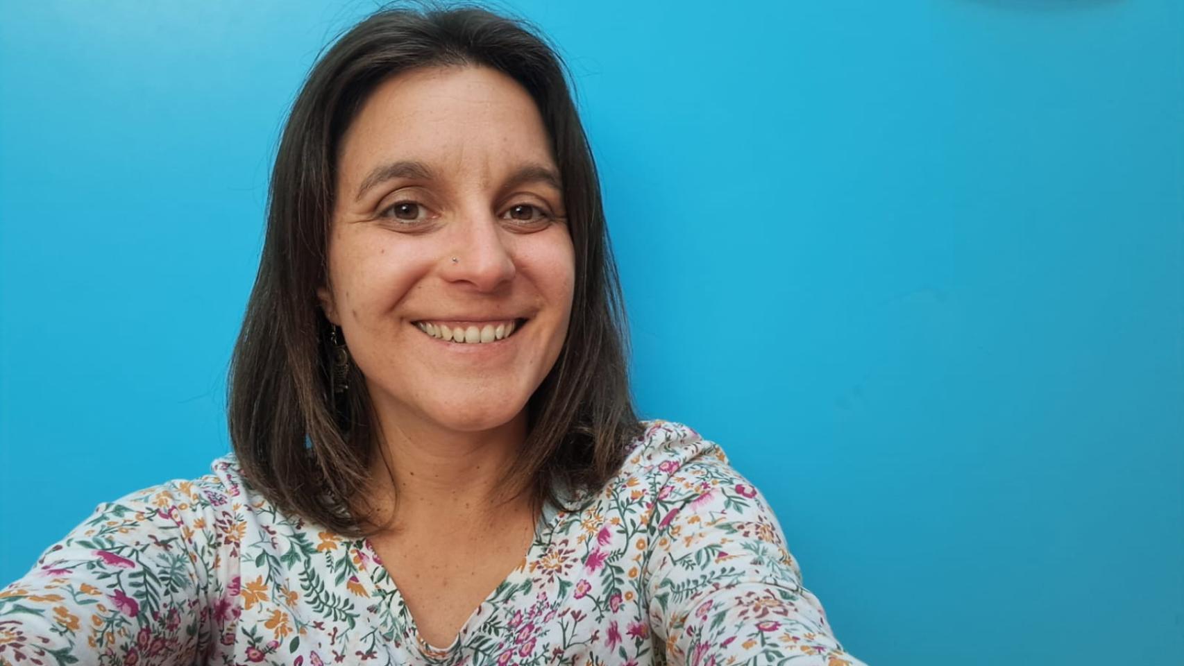 Belén, madre de uno de los muchos alumnos que cursan el programa bilingüe.