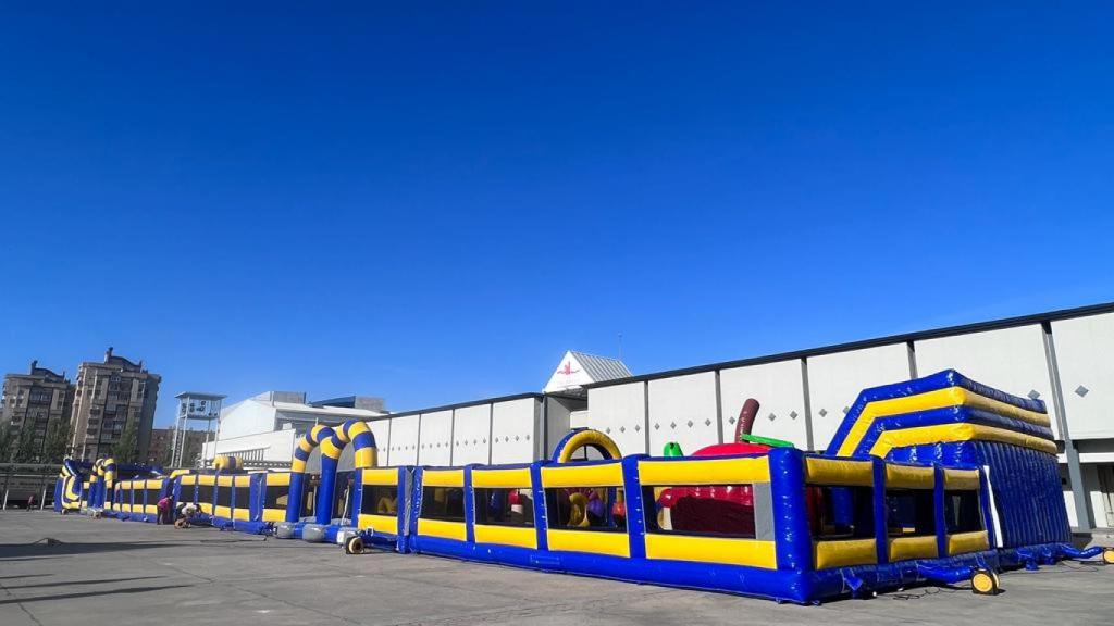Imagen del hinchable gigante en la Feria de Valladolid