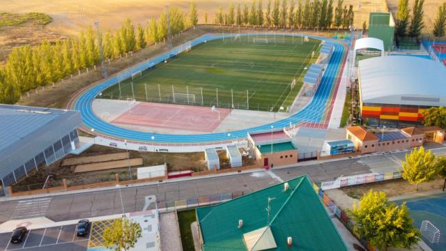 Vista aérea del Complejo Deportivo Exterior de Carbajosa