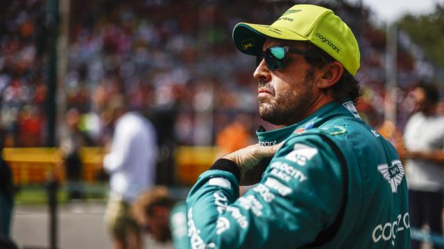 Fernando Alonso, durante el Gran Premio de Italia.