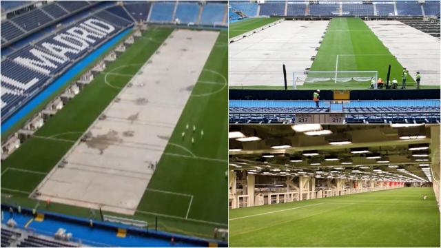 Así funciona el césped retráctil del nuevo Santiago Bernabéu