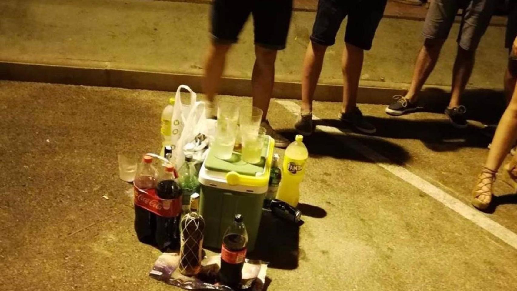 Botellón. Foto: Ayuntamiento del Puerto de Santa María (Cádiz).