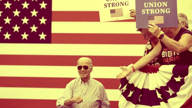 El presidente de Estados Unidos, Joe Biden, durante la celebración del Día del Trabajo en Pensilvania.