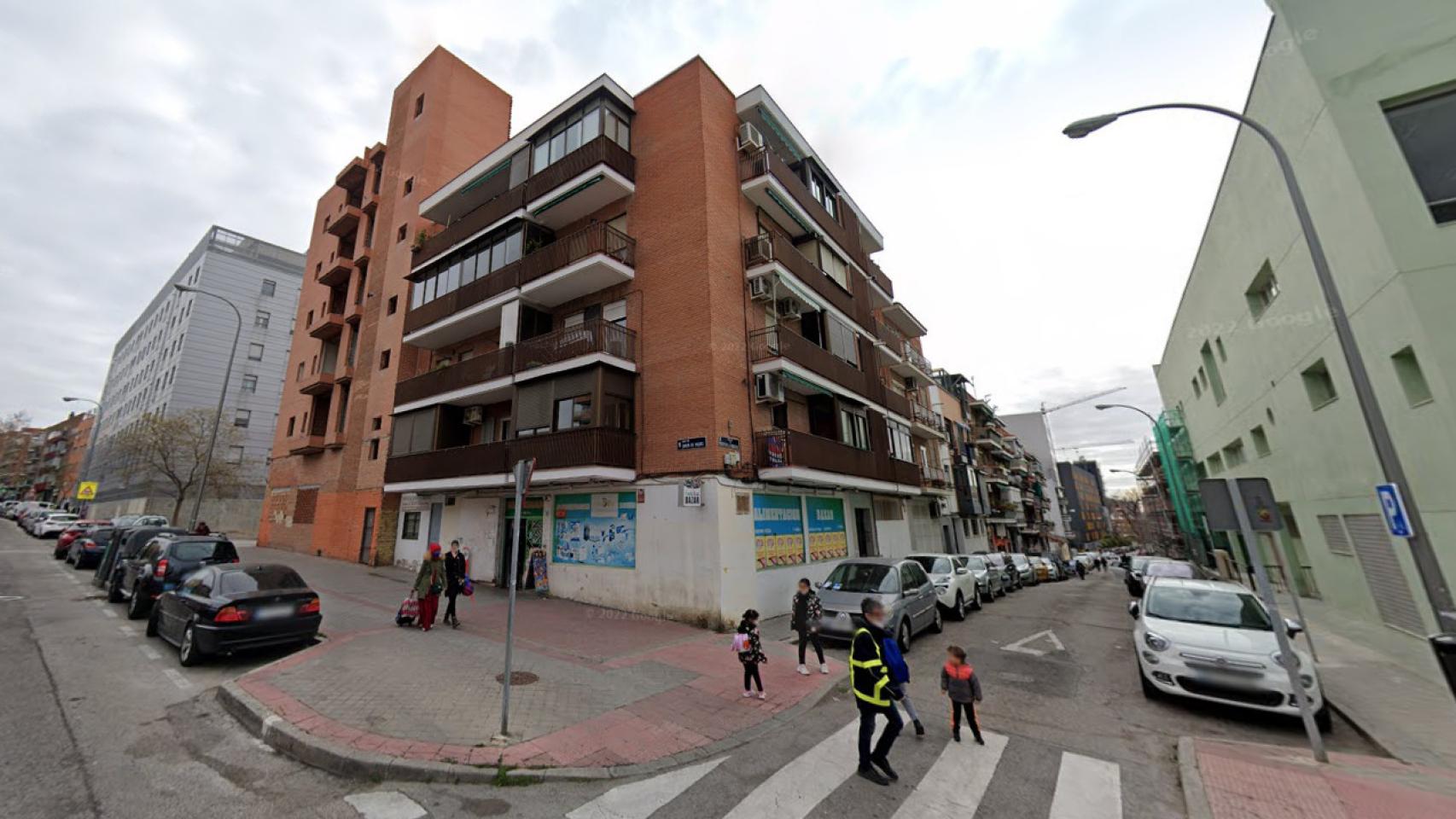 La calle Javier de Miguel, donde ha tenido lugar el suceso.