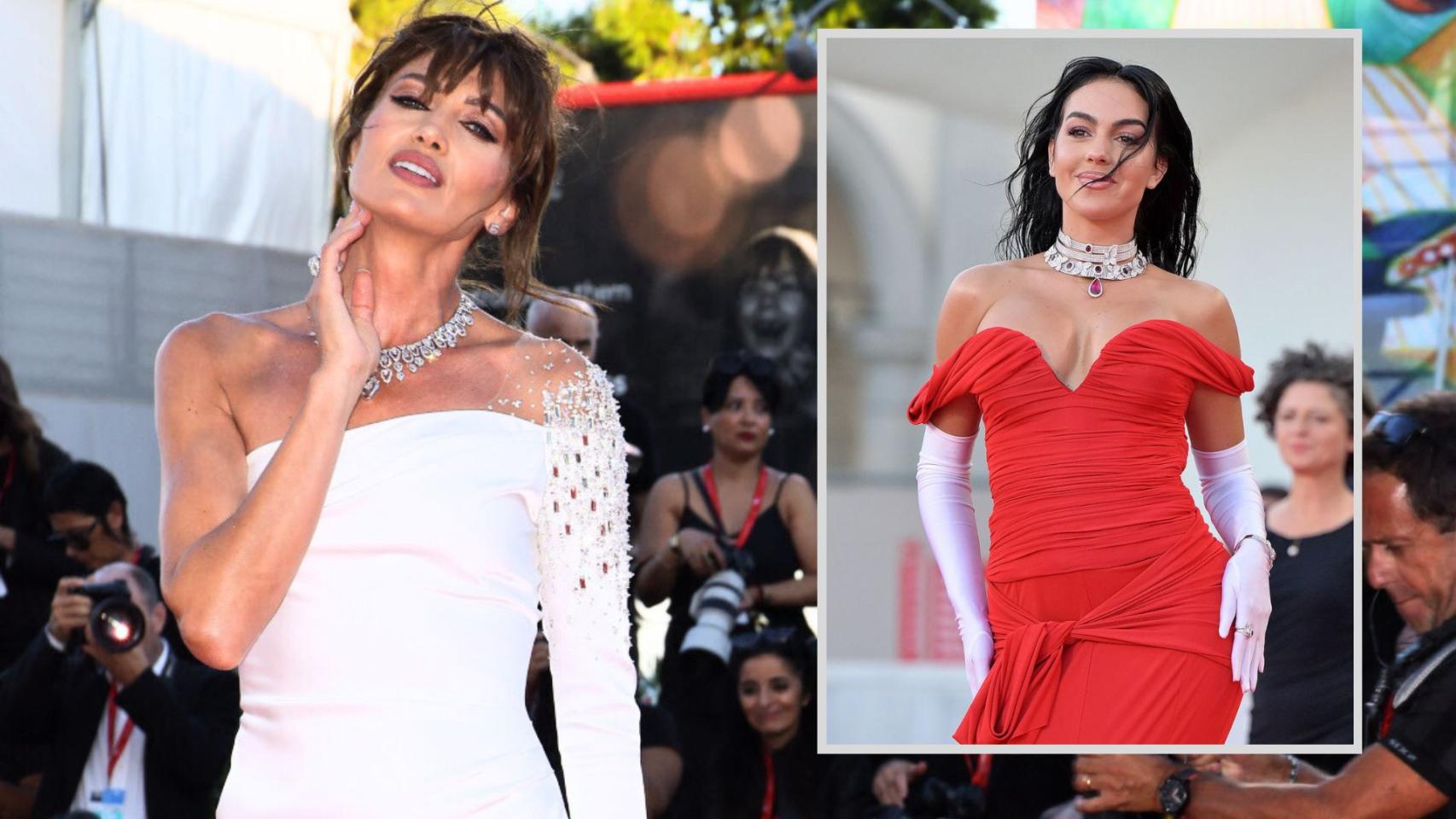 Las modelos, en Venecia.