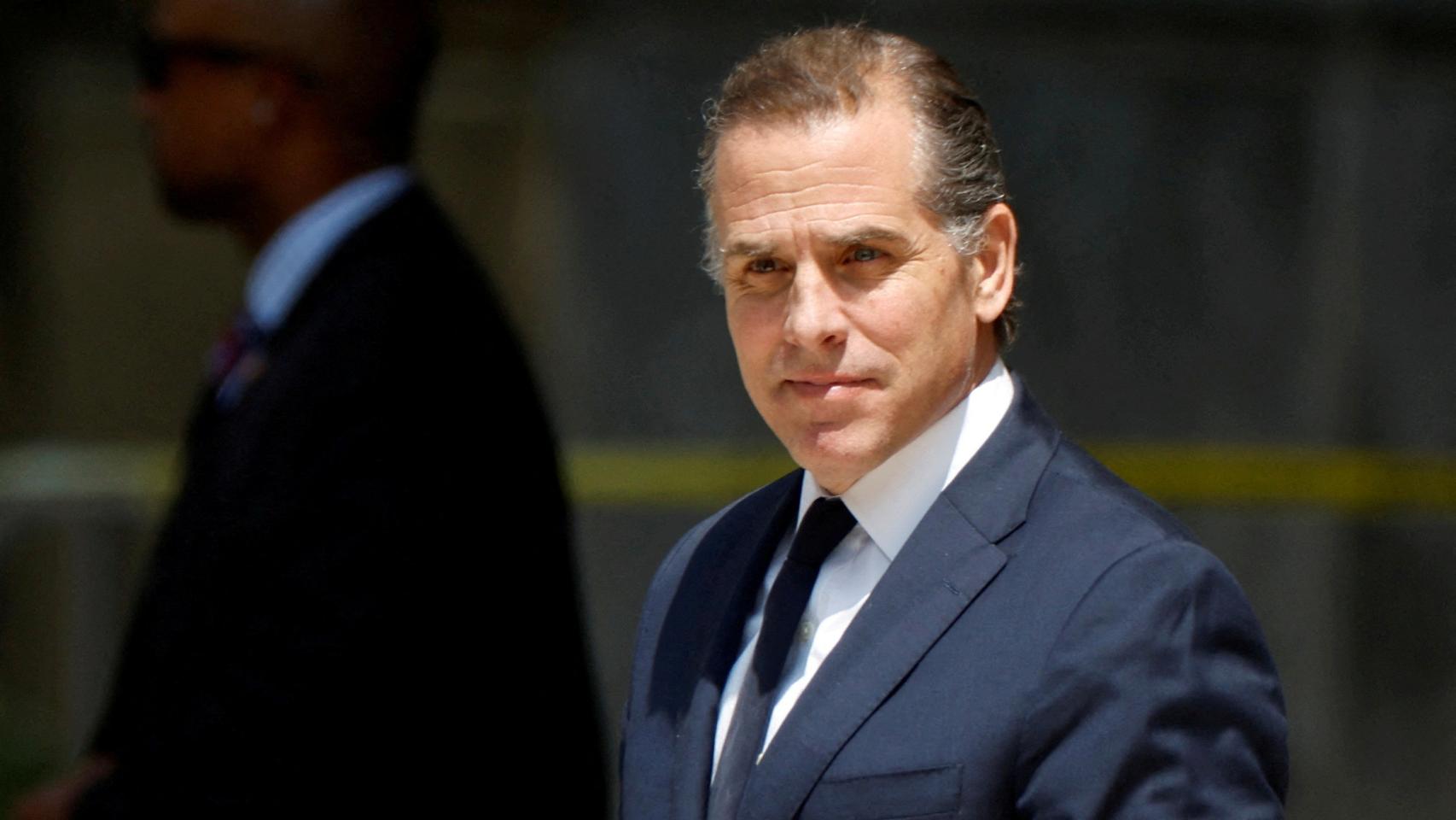 Hunter Biden a la salida de la corte federal.