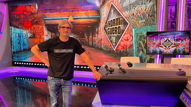 Diego González Rivas en el plató de El Hormiguero