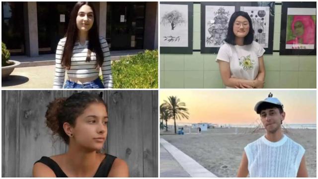 Algunos de los mejores alumnos de la Selectividad 2023.