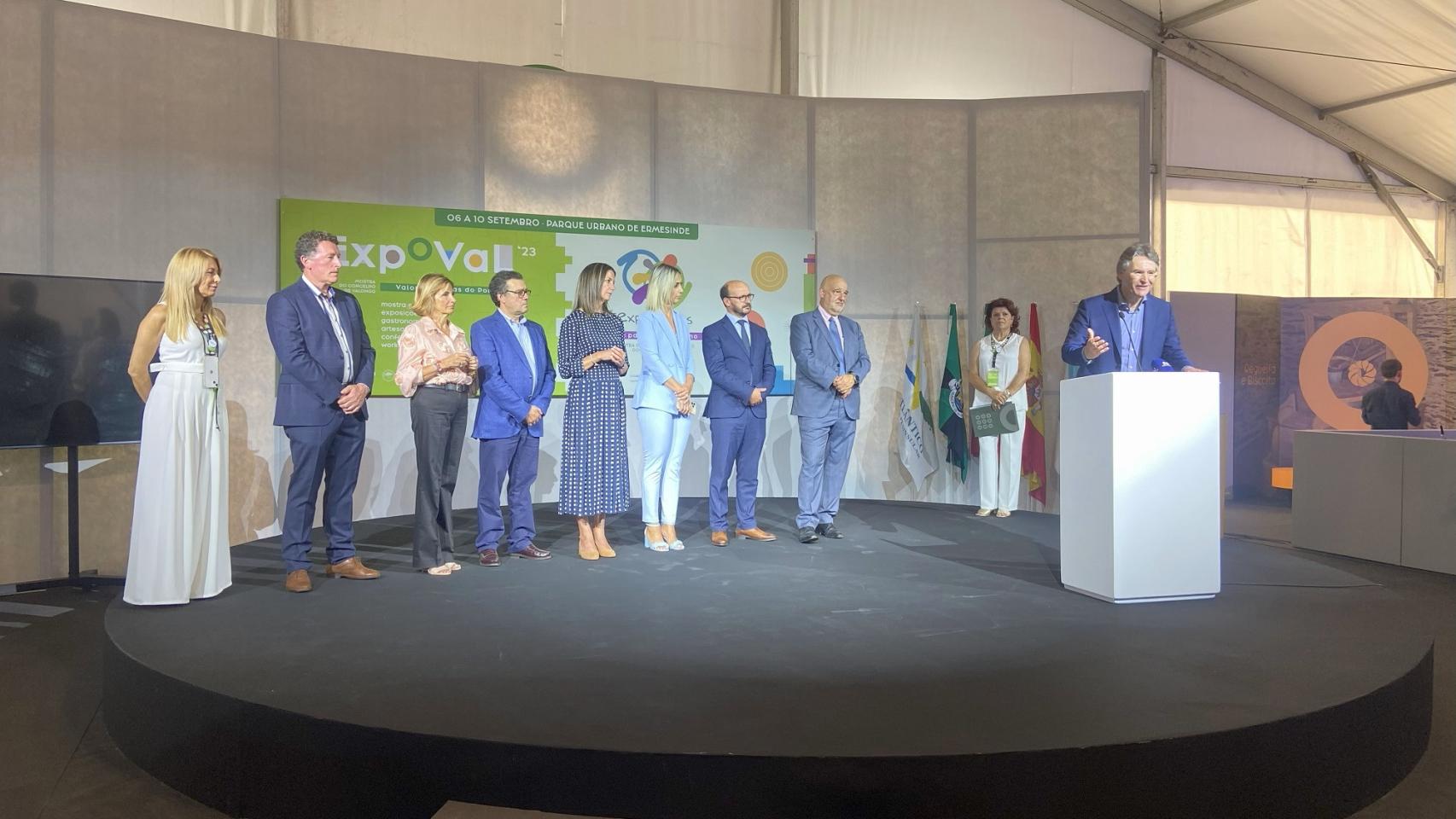 Inauguración de Expocidades en Valongo (Portugal).