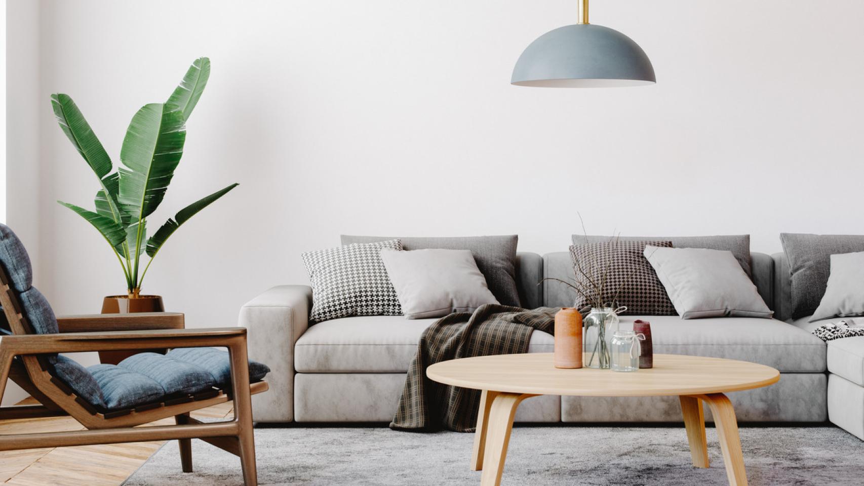 Imagen de archivo de un salón de casa. Foto: iStock.
