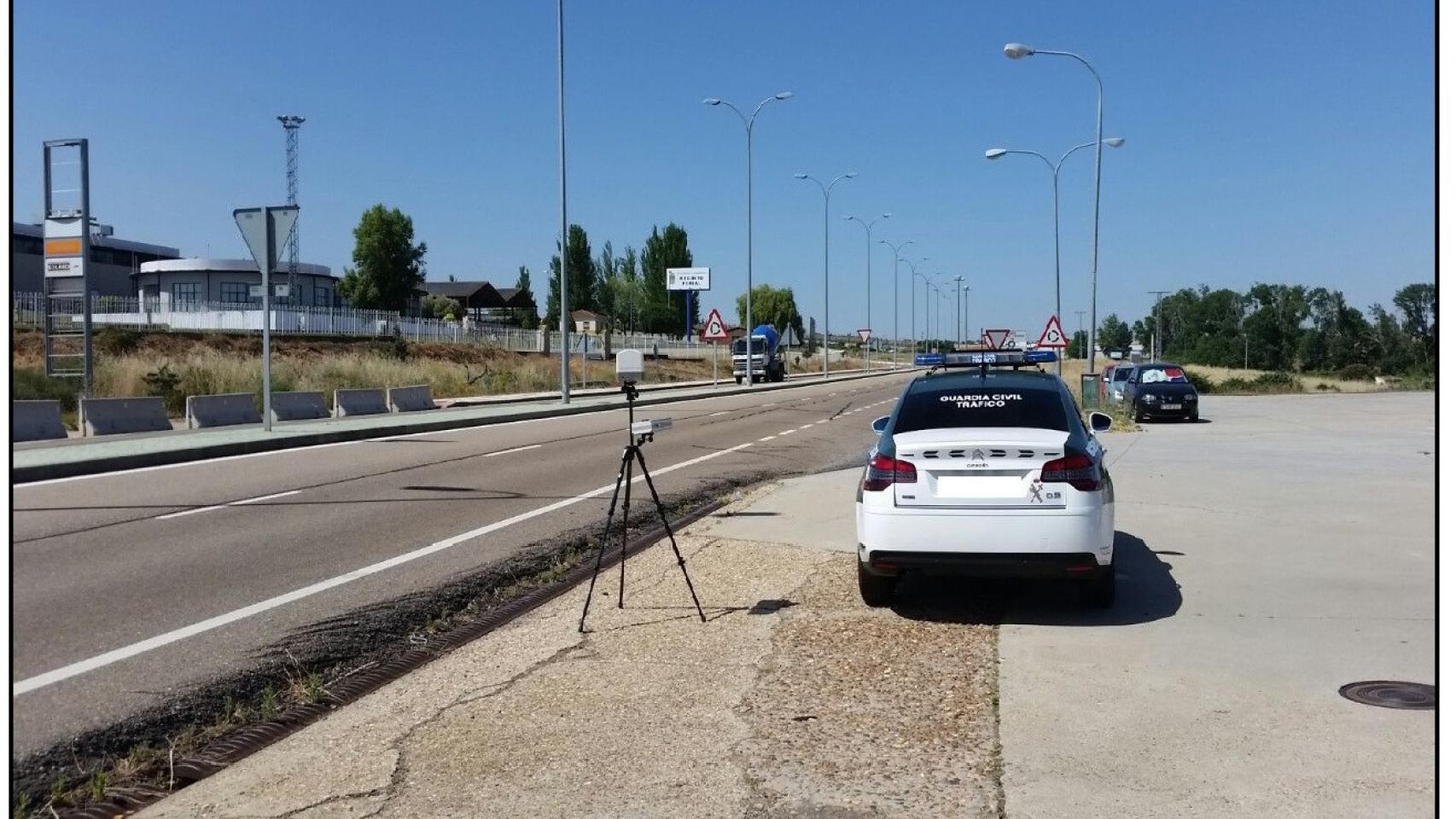 Control de velocidad de la Guardia Civil