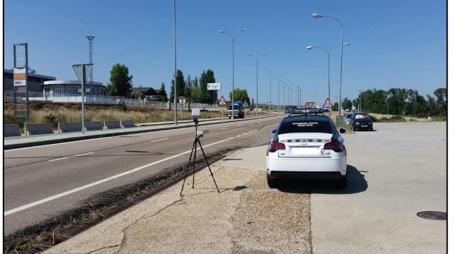 Control de velocidad de la Guardia Civil