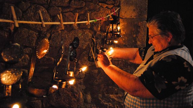 Procesión o Noche de los Candiles en Miranda del Castañar