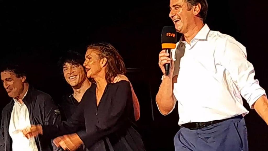 Jesulín de Ubriquecon los jueces de 'MasterChef Celebrity'.