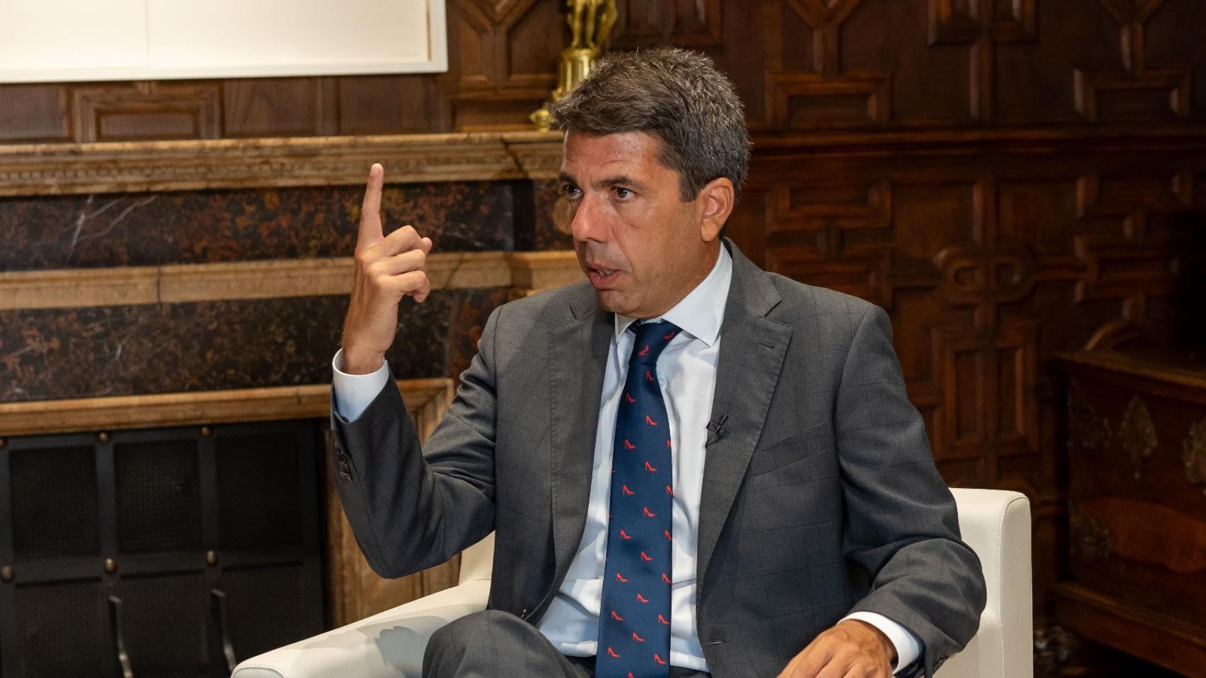 El presidente de la Generalitat valenciana, Carlos Mazón.