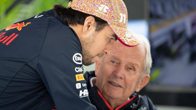'Checo' Pérez y Helmut Marko