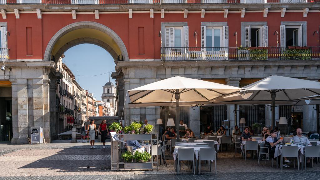 La terraza de Jacinta, en la Plaza Mayor.