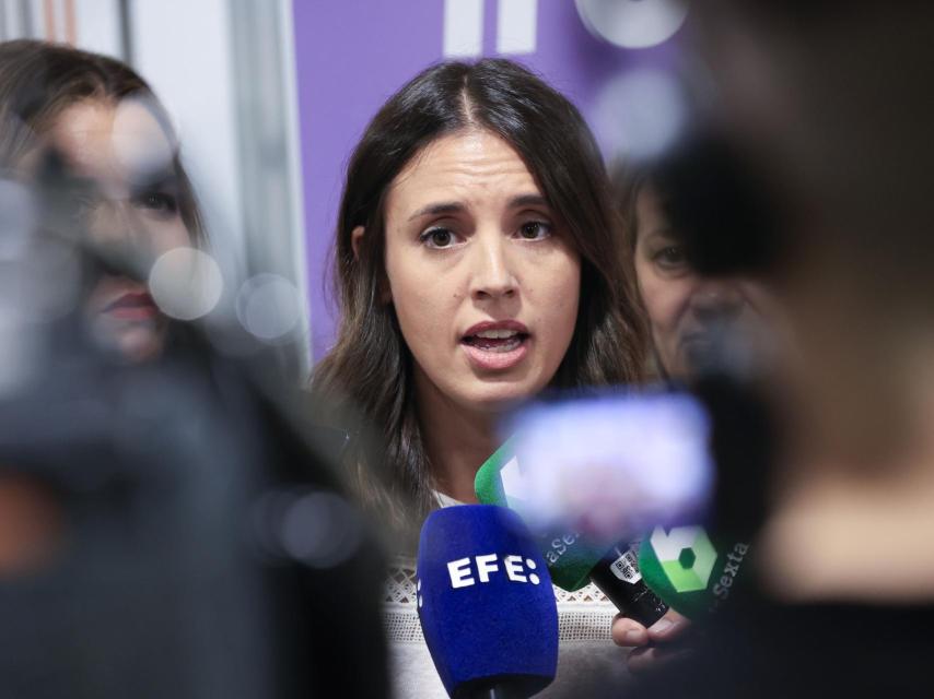 La ministra de Igualdad en funciones, Irene Montero.