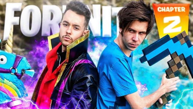 ElRubius y TheGrefg promocionando una partida de Fornite