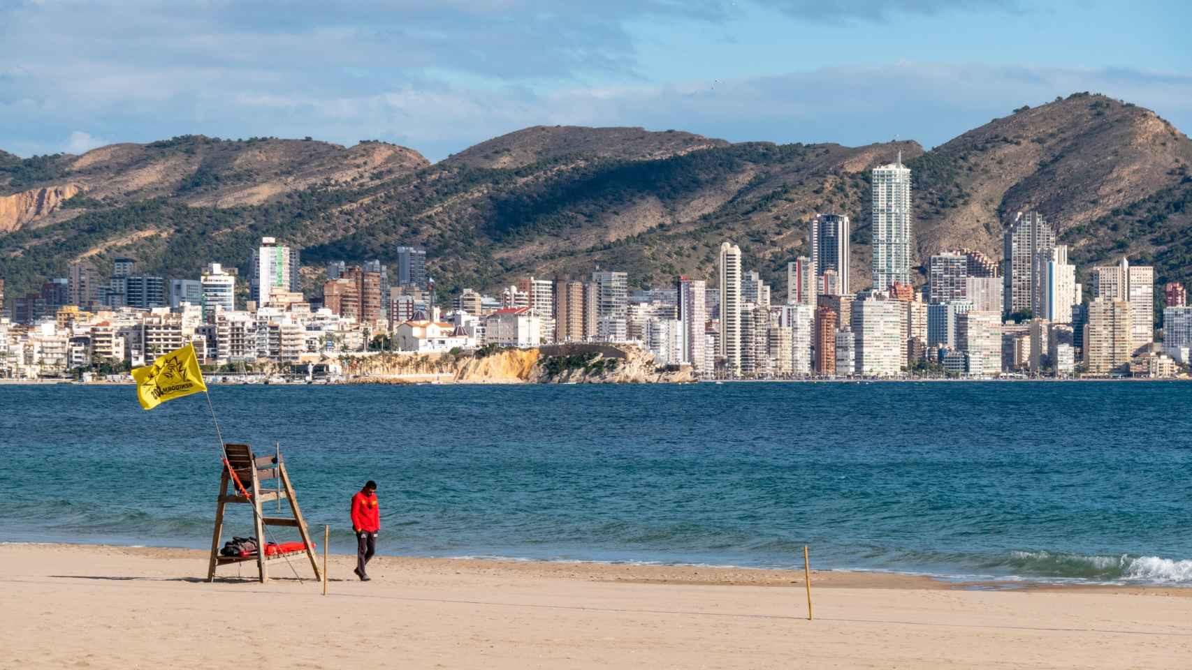 Imagen de archivo de una playa de Benidorm.