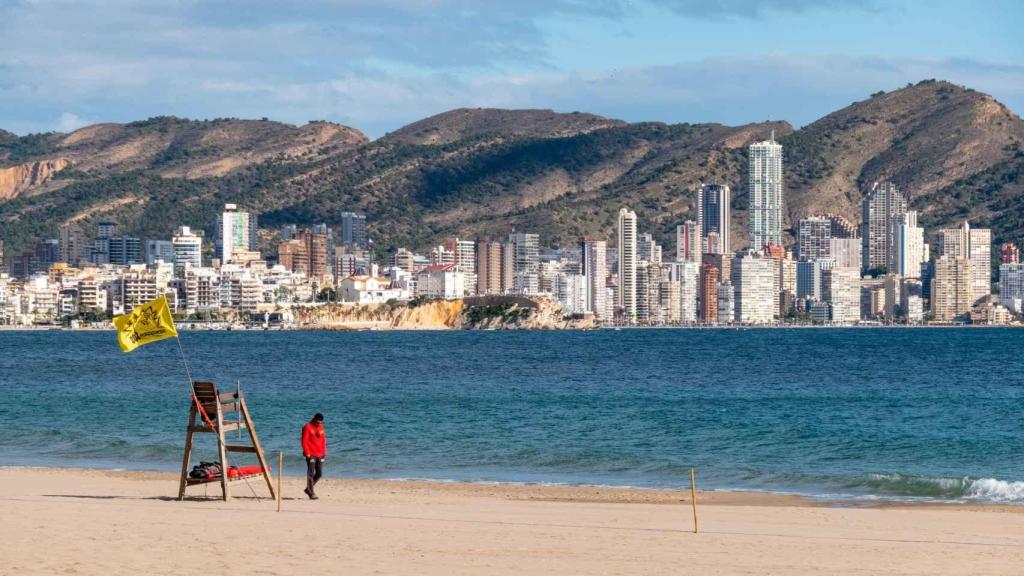 Imagen de archivo de una playa de Benidorm.
