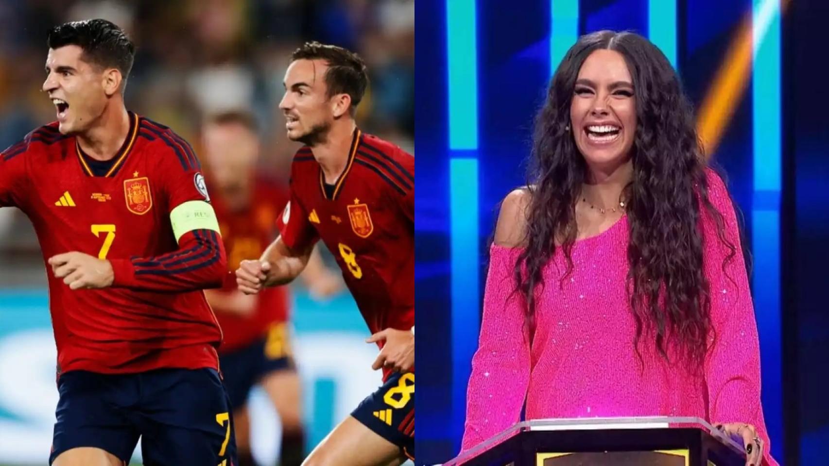 Partido entre España y Georgia y Cristina Pedroche en 'Password'