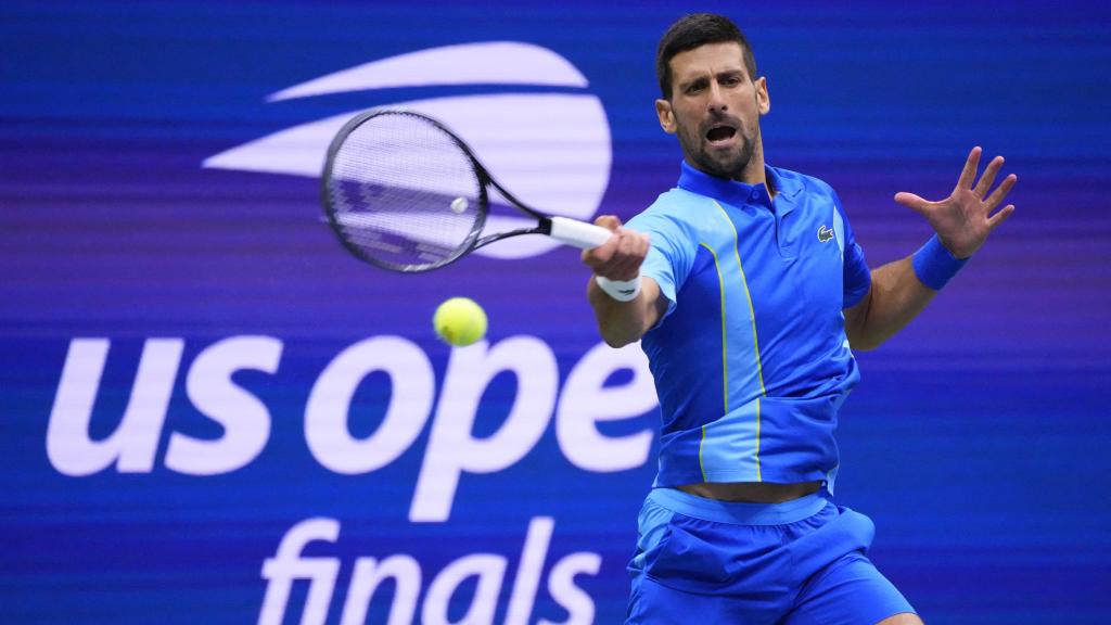 Novak Djokovic durante la final del US Open