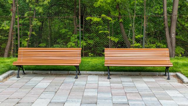 Dos bancos, en una foto de archivo.