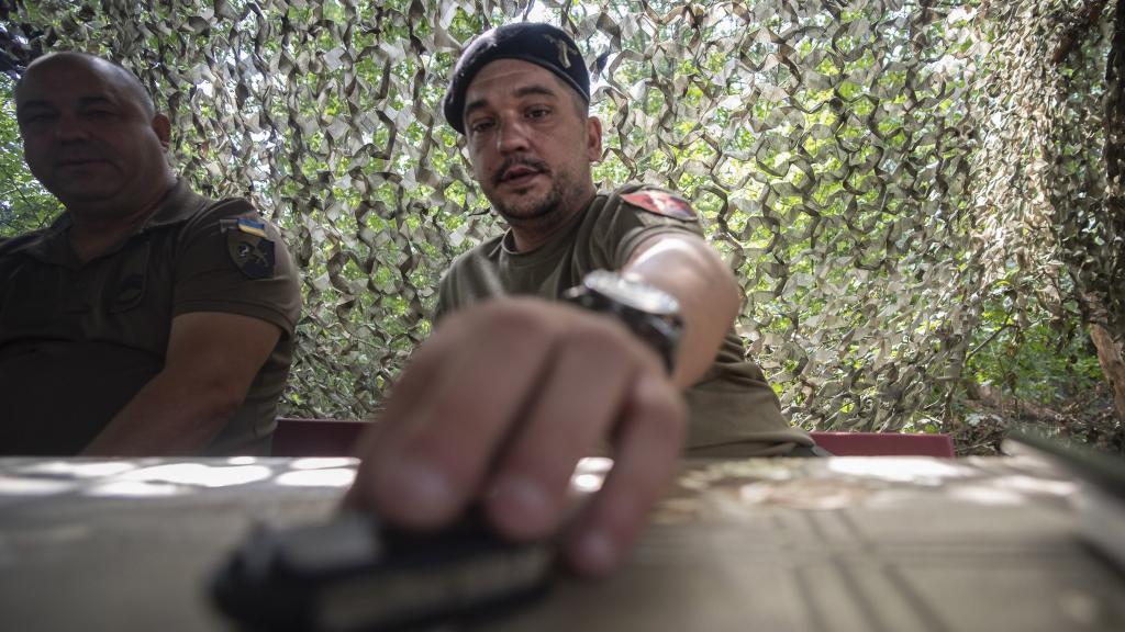 'Amuleto', comandante de la compañía de carros de combate de la 22ª Brigada del Ejército ucraniano.