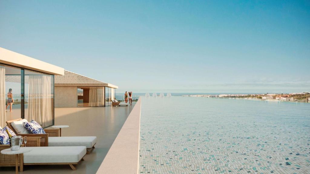 Imagen de la piscina proyectada.