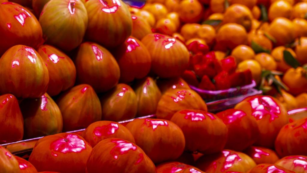 Tomate rosa de Barbastro con denominación de origen.