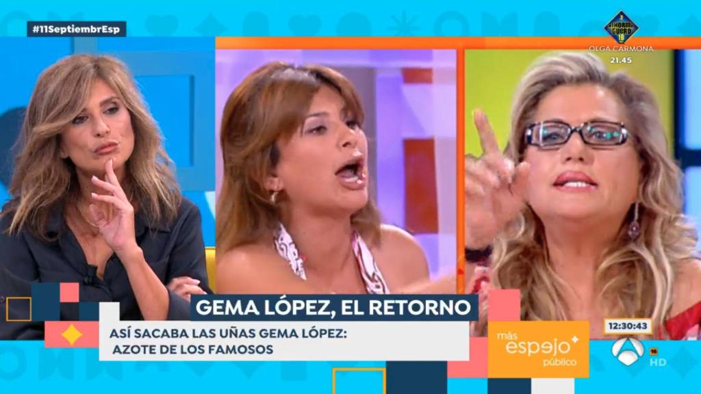 Gema López, en 'Espejo público'.