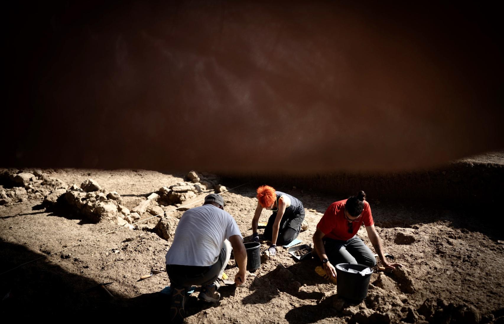 Trabajos arqueológicos en Cerro del Villar.