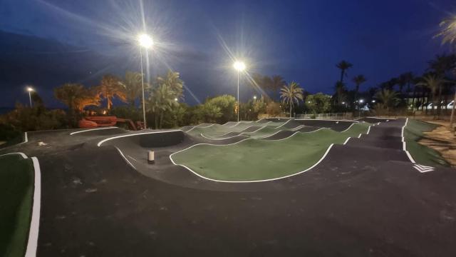 La pista renovada de 'pum track'.