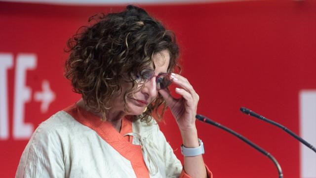 La vicesecretaria general del PSOE y ministra de Hacienda en funciones, María Jesús Montero.
