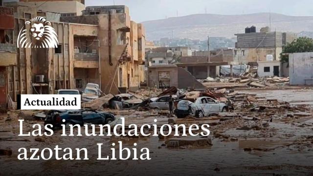 Inundaciones en Libia