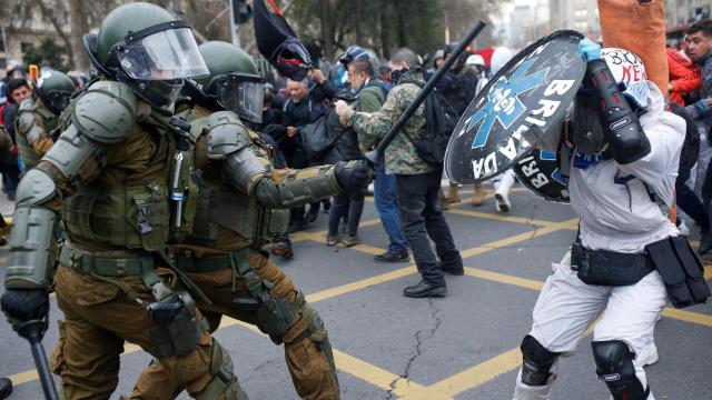 Disturbios en las manifestaciones para condenar los 50 años del golpe de Estado