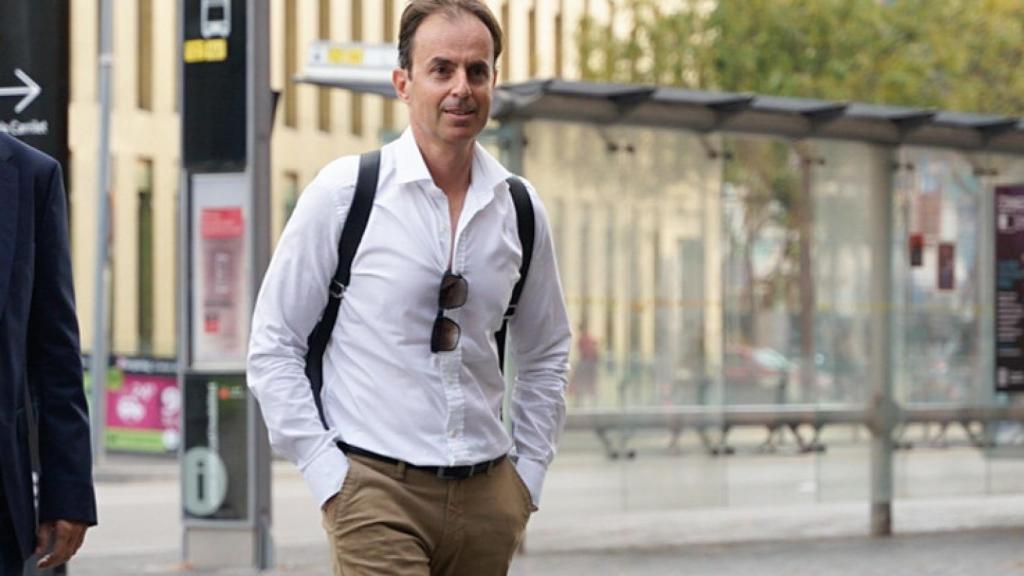 Josep Santana, a su llegada a los juzgados este martes, 12 de septiembre.