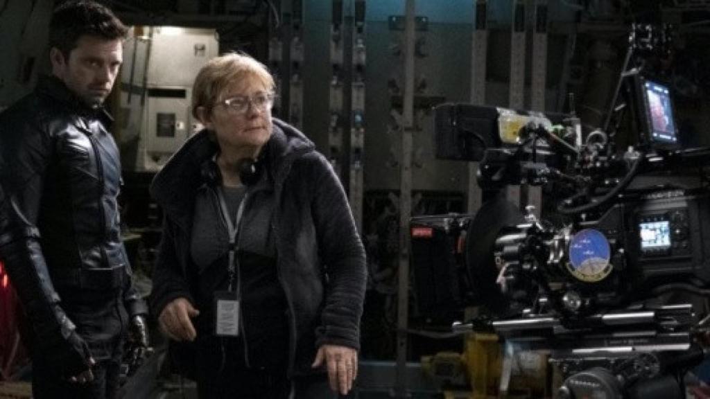 Kari Skogland en el rodaje de 'Falcon y el Soldado de Invierno'.