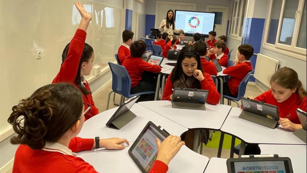 Un grupo de alumnos en aula.