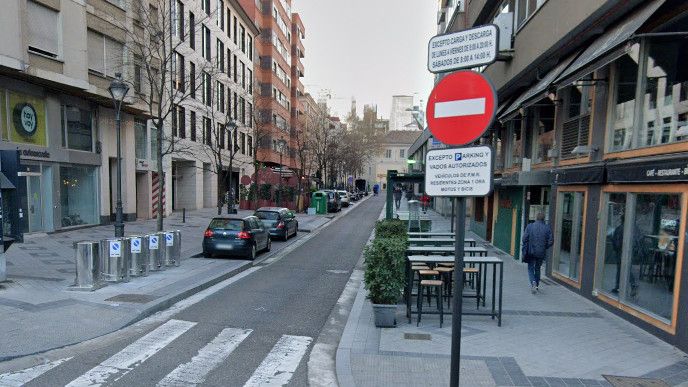 Calle de San Lorenzo, zona donde se produjo la presunta agresión sexual