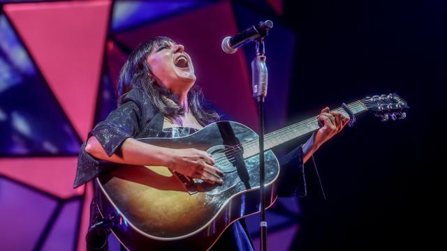 Eva Amaral, durante un concierto en Madrid.